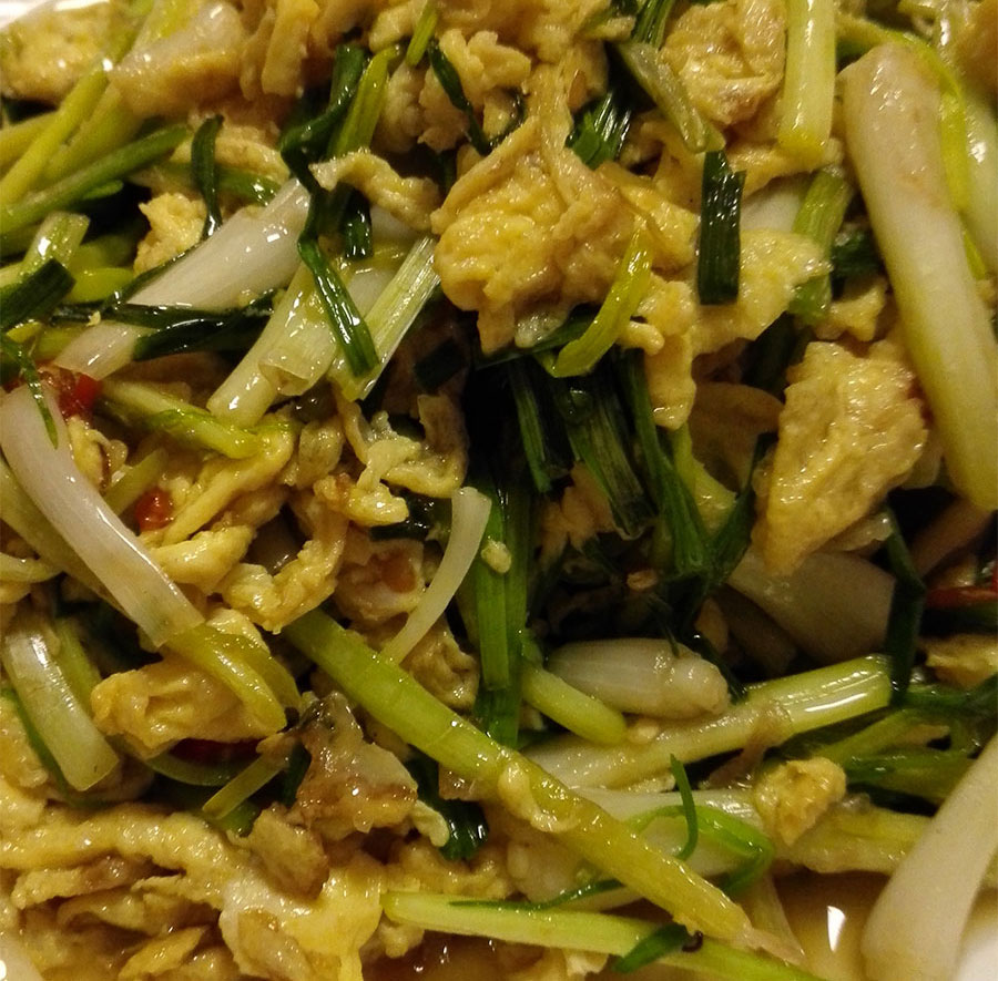 广丰荞头炒鸡蛋